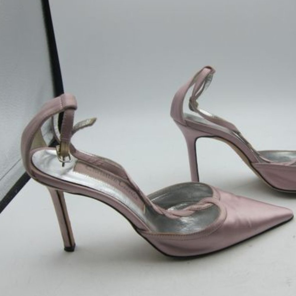 Size 5 1/2 Christian Lacroix Heels in Stunning Lavender - Picture 3 of 4